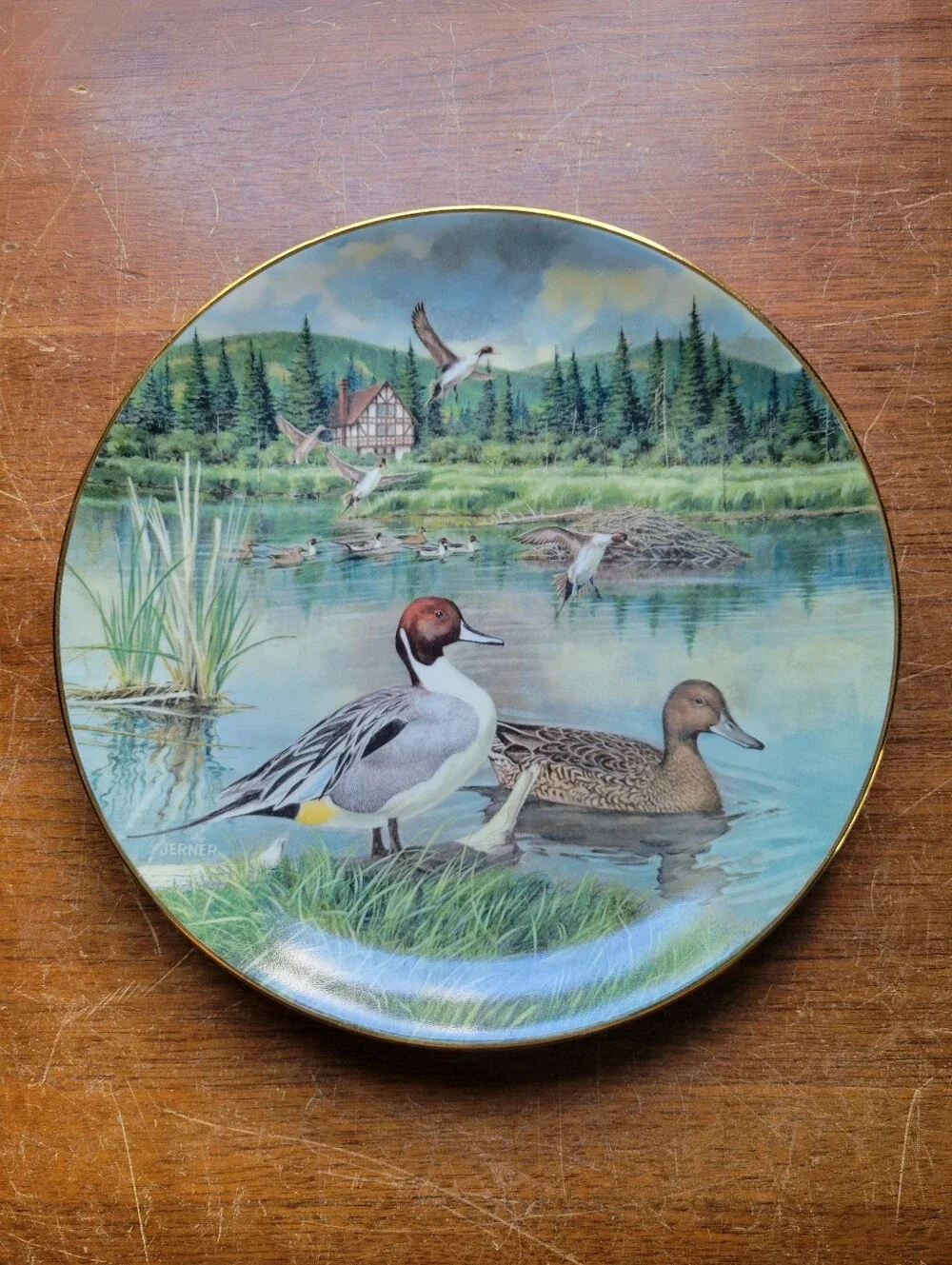 The Wildlife Society Knowles Bart Jerner Game Bird Plate The Pintail COA VCHAH